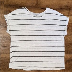 Green Envelope Cream Dolman Sleeve Boxy Tee